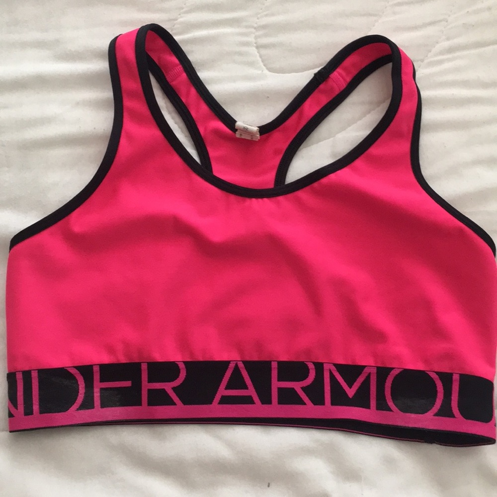 Hot pink under armour
